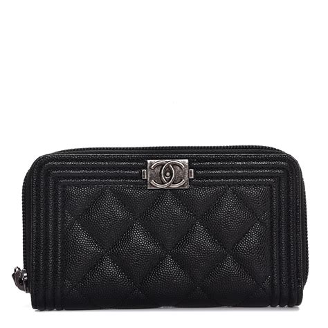 authentic chanel wallet black|Chanel zipped wallet small.